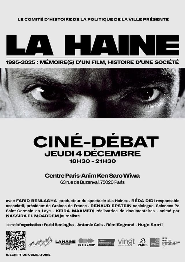 1995 - 2025, La haine, mémoire d'un film, histoire d'une société 1995 - 2025, La haine, mémoire d'un film, histoire d'une société